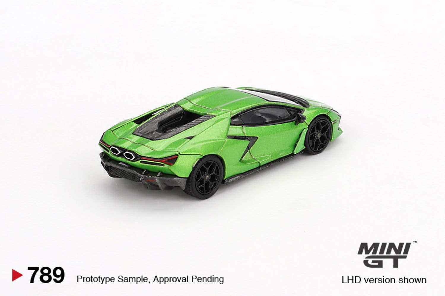 Macheta auto Lamborghini Revuelto Verde Selvans 2024 (LHD) 1:64 MIniGT - 2
