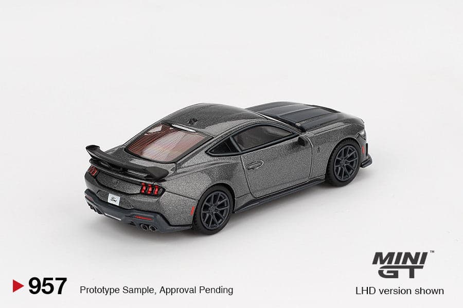 Macheta auto Ford Mustang Dark Horse 2024 Carbonized Gray (LHD) 1:64 MIniGT - 2