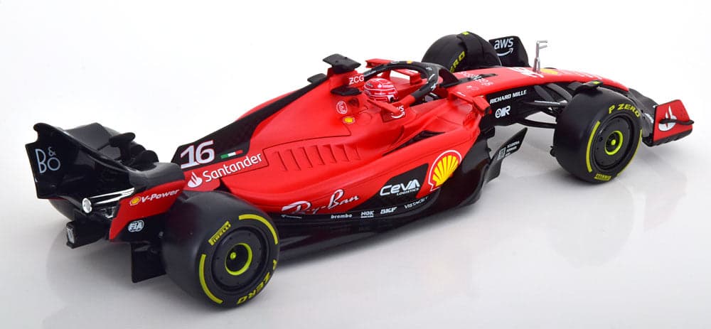 Macheta auto Ferrari SF23 #16 Formula 1 2023 Charles Leclerc  1:18 Bburago - 2