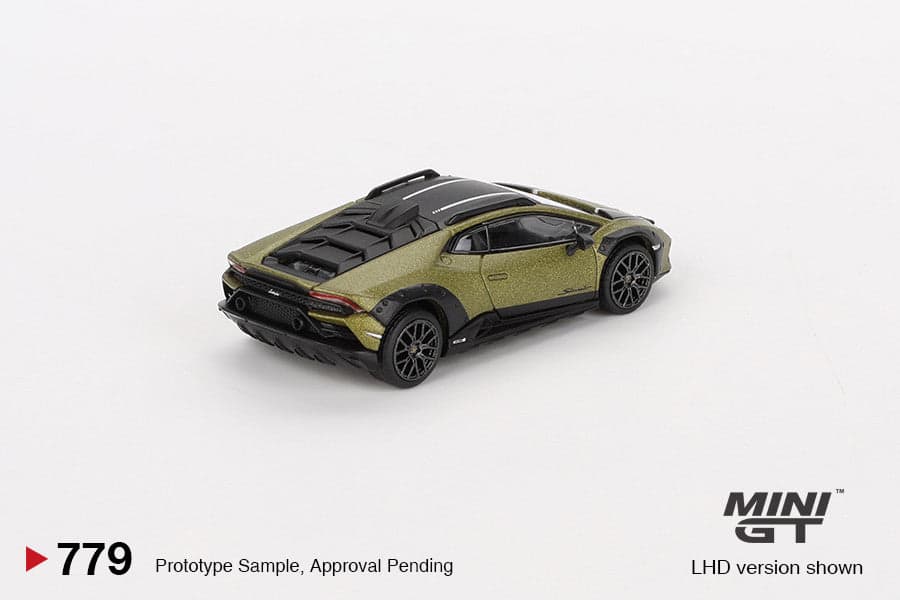 Macheta auto Lamborghini Huracan Sterrato Verde Gea Matt (Mat Green) 2024 (LHD)  1:64 MIniGT - 2