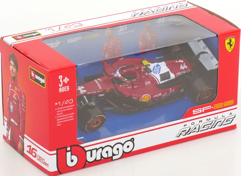 Macheta auto Ferrari SF-25 No.44 L. Hamilton (2025) 1:43 Bburago - 3