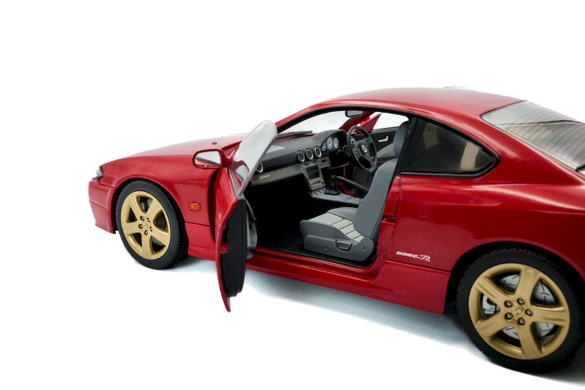 Macheta auto Nissan Silvia S15 Spec-R Aero Flame Red 1999  1:18 Solido - 3
