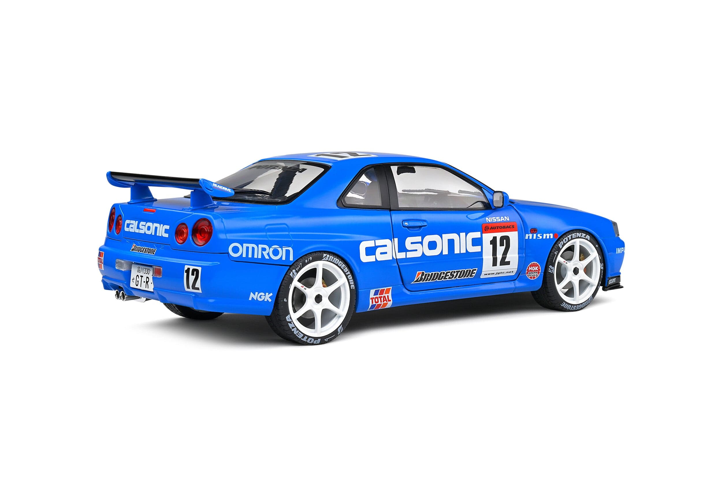 Macheta auto Nissan GT-R (R34) Streetfighter Calsonic Tribute  (2000) 1:18 Solido - 3
