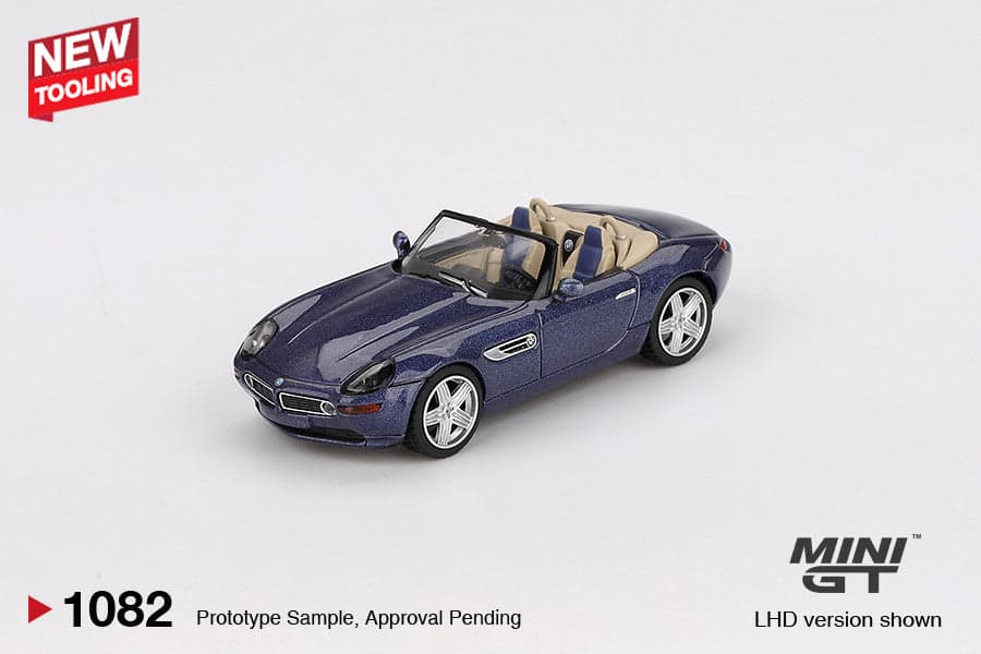 Macheta auto BMW Z8 Alpina Alpine Blue, 2023 (LHD) 1:64 MIniGT