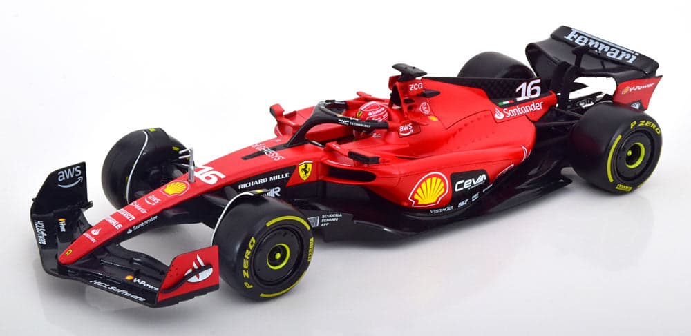 Macheta auto Ferrari SF23 #16 Formula 1 2023 Charles Leclerc  1:18 Bburago