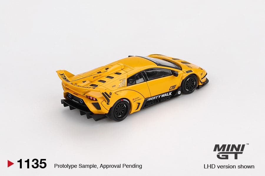 Macheta auto Lamborghini LB-Silhouette WORKS MURCIELAGO GT Evo, Yellow, 2025 (LHD) 1:64 MIniGT - 2