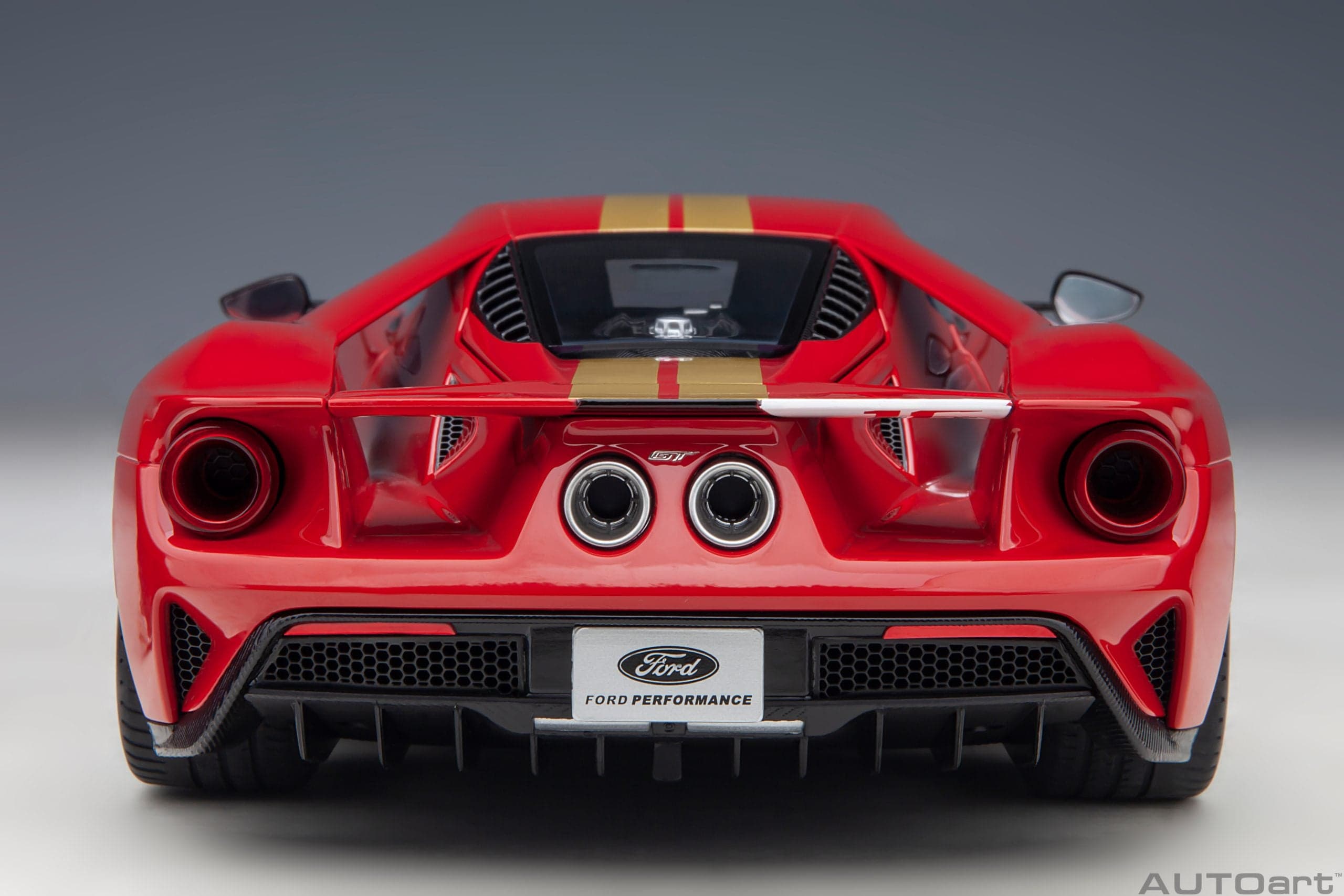 Macheta auto Ford GT 2022 Alan Mann Heritage Edition (Alan Mann Red) (2022) 1:18 AutoArt - 5