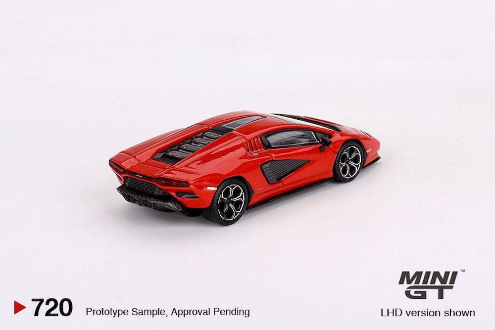 Macheta auto Lamborghini Countach LPI 800-4 Rosso Mars 2023 (LHD) 1:64 MIniGT - 2