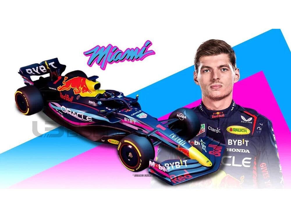Macheta auto Red Bull F1 Rb19  #1 Miami GP 2023 Max Verstappen (2023) 1:43 Bburago
