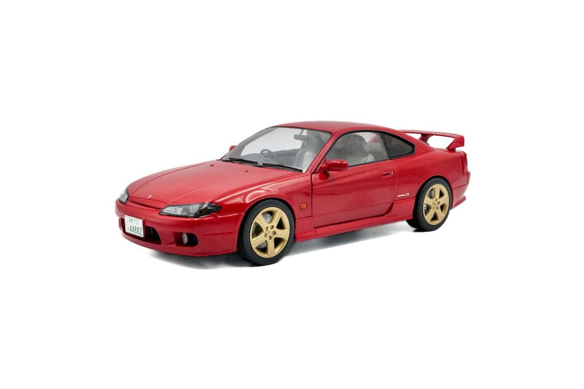 Macheta auto Nissan Silvia S15 Spec-R Aero Flame Red 1999  1:18 Solido