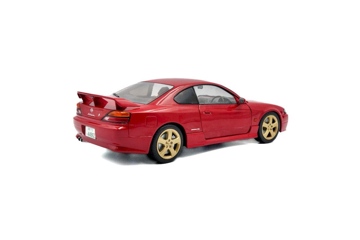 Macheta auto Nissan Silvia S15 Spec-R Aero Flame Red 1999  1:18 Solido - 2