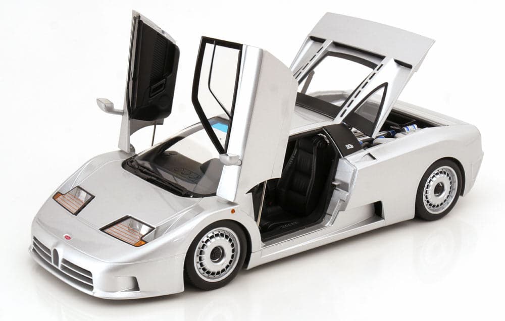 Macheta auto Bugatti EB110 1991 argintiu  1:12 KK-Scale - 3