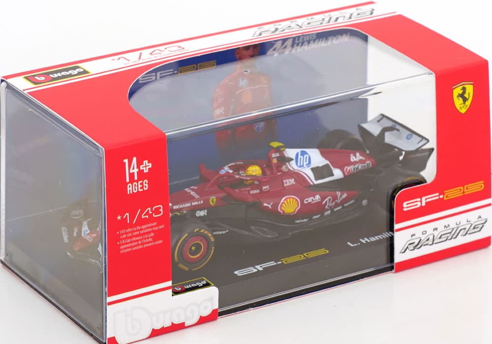 Macheta auto Ferrari SF-25 No.44 L. Hamilton (2025) 1:43 Bburago Signature - 3