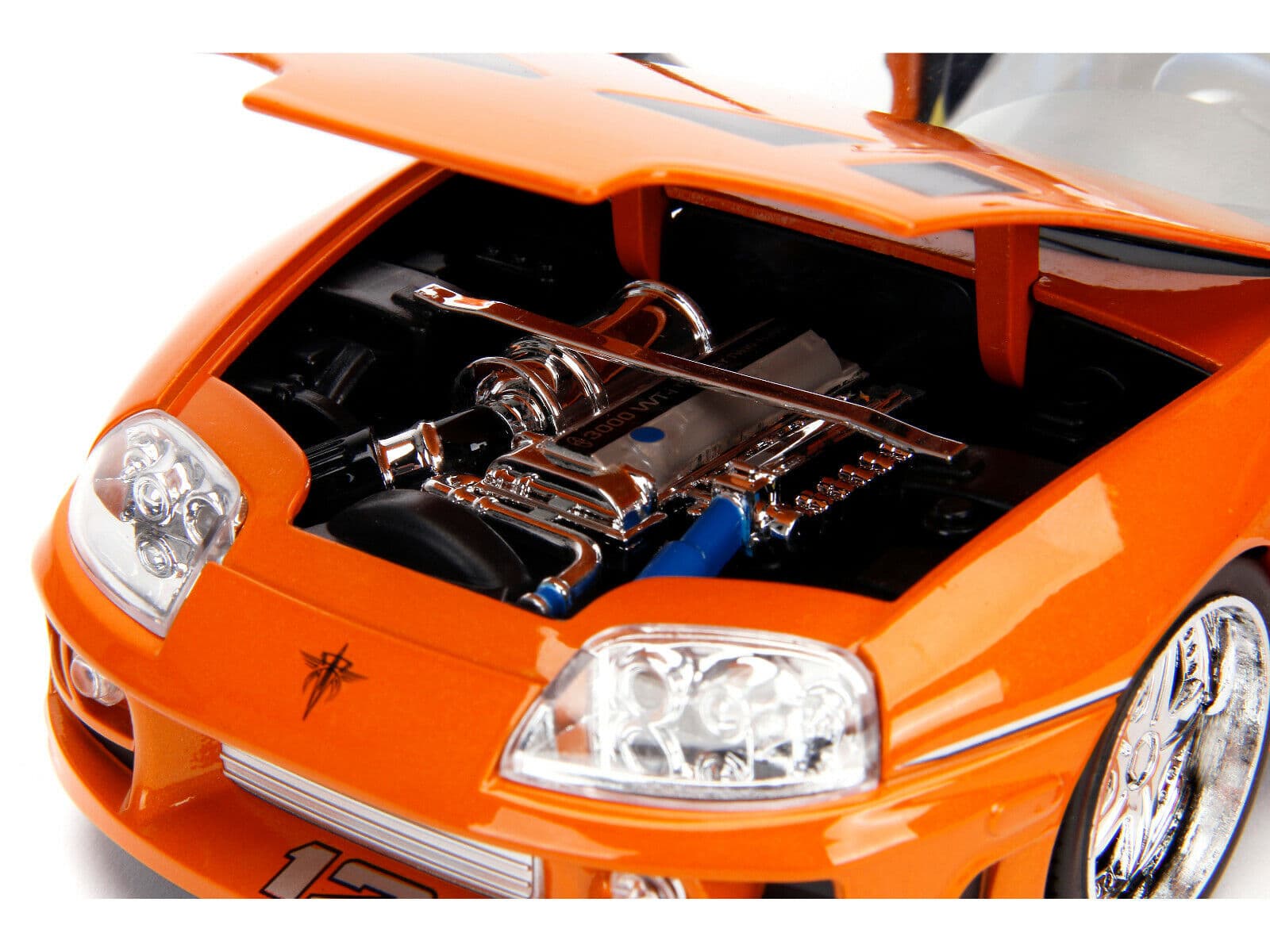 Macheta auto Brian's Toyota Supra 1995 Movie Fast & Furious (2001) cu figurina 1:18 Jada - 2