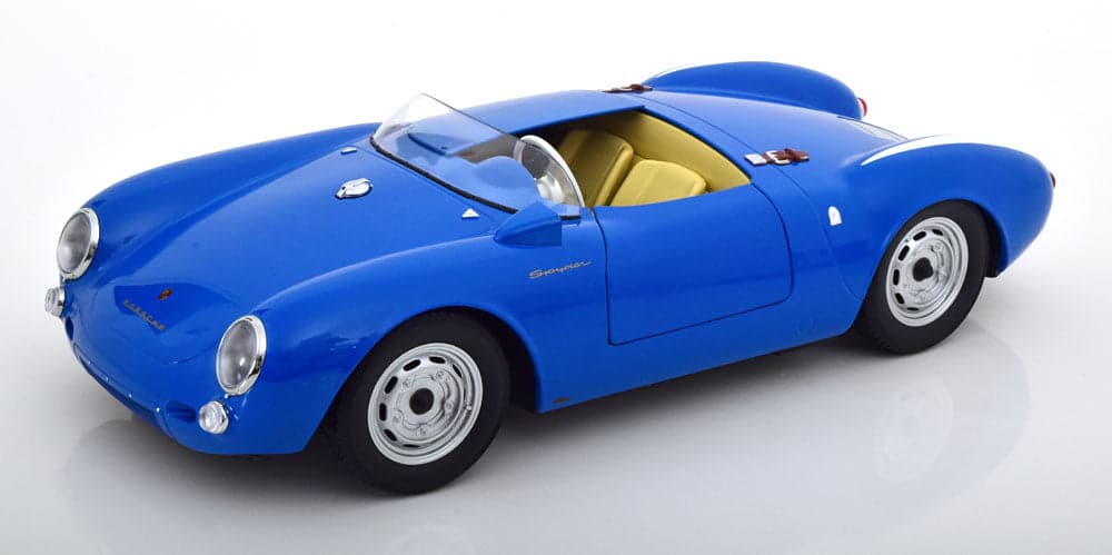 Macheta auto Porsche 550A Spyder 1956  albastru 1:12 KK-Scale - 3