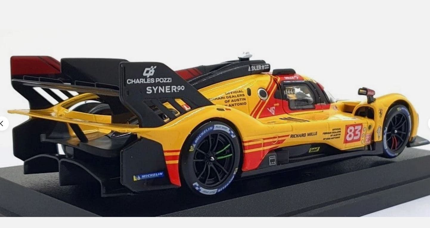 Macheta auto Ferrari 499P #83 Le Mans 2024 1:24 Bburago - 2