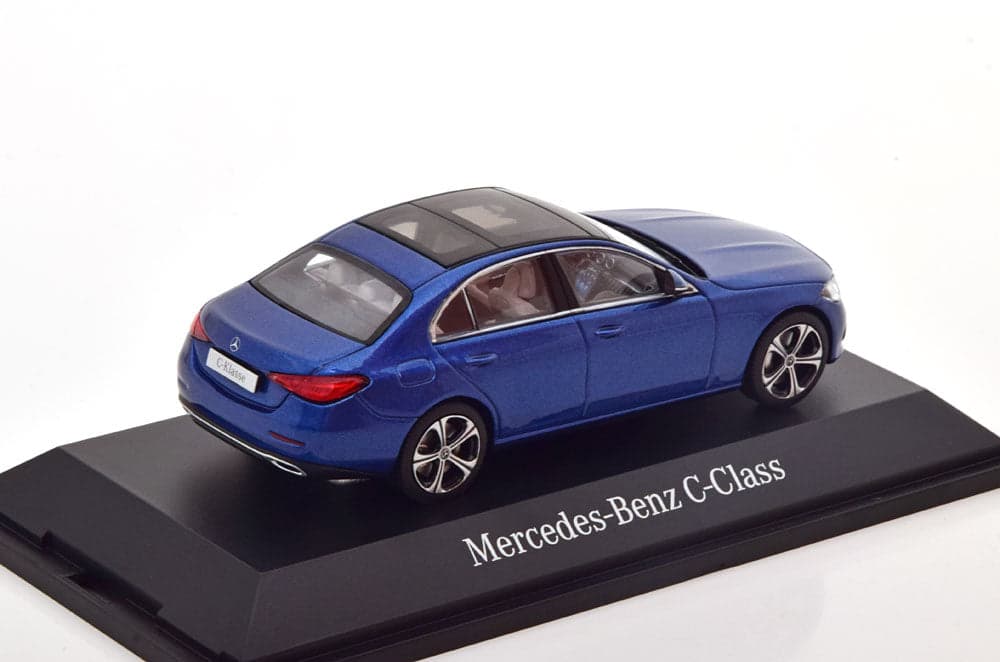 Macheta auto Mercedes C-Class W206 (2021) albastru 1:43 Herpa Dealer - 2