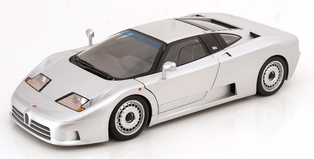 Macheta auto Bugatti EB110 1991 argintiu  1:12 KK-Scale