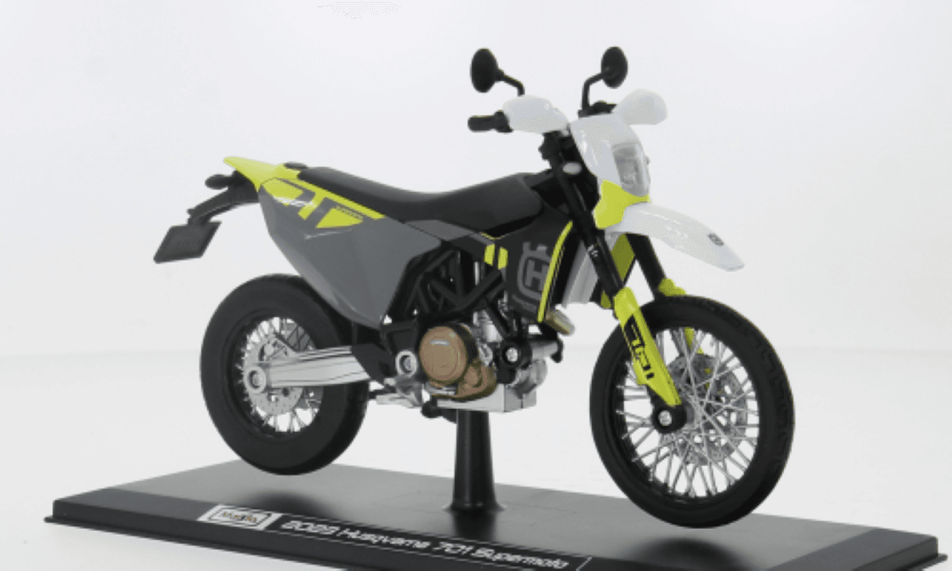 Macheta moto Husqvarna Husky 701 Supermoto 1:12 Maisto