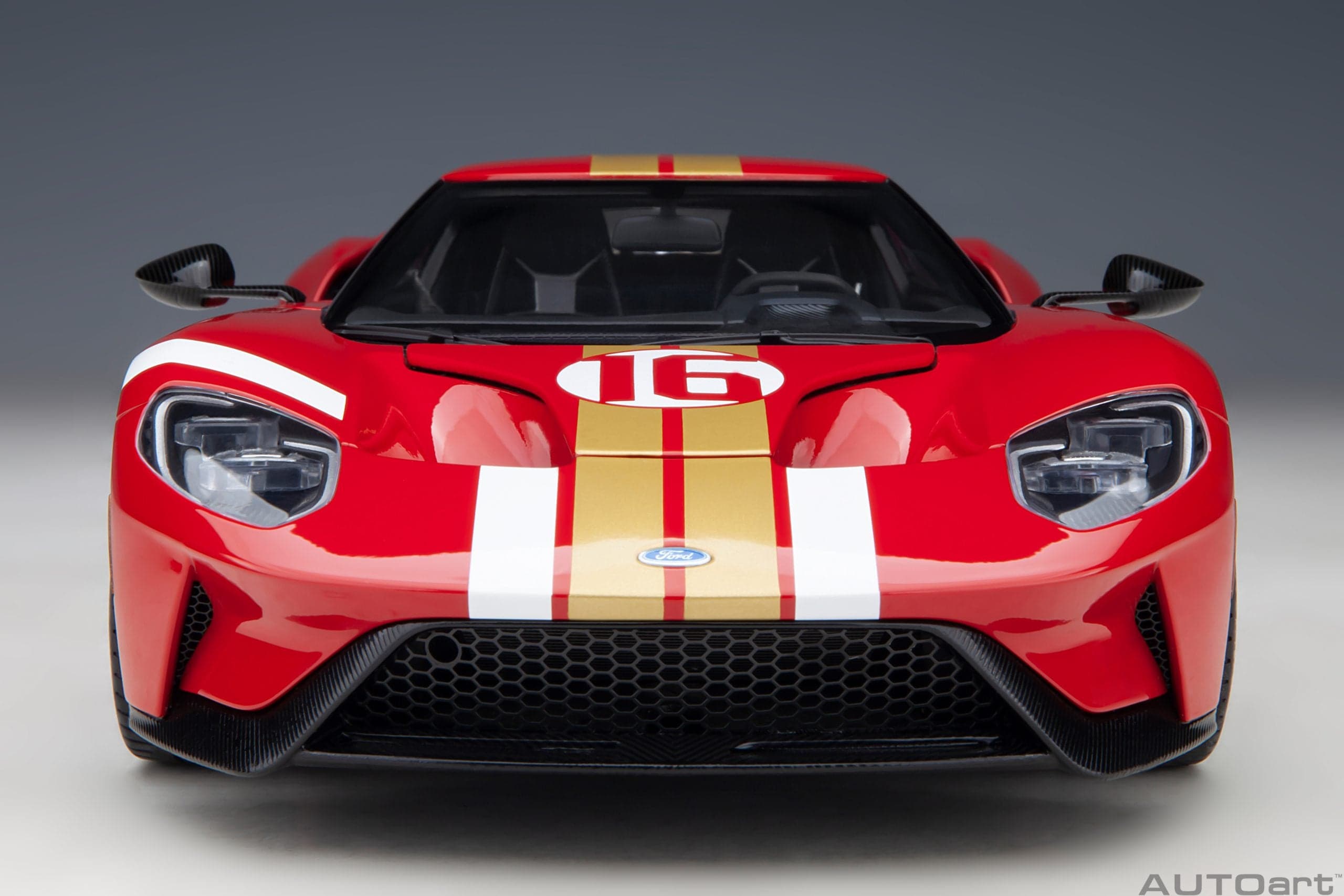 Macheta auto Ford GT 2022 Alan Mann Heritage Edition (Alan Mann Red) (2022) 1:18 AutoArt - 4