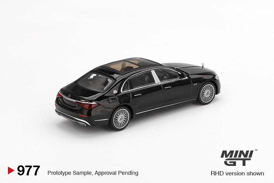 Macheta auto Mercedes-Maybach S 680, Black, 2022 (LHD) 1:64 MIniGT - 2
