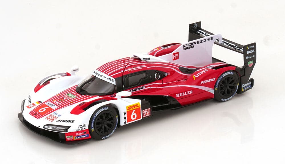 Macheta auto Porsche  963 9RD Team Penske Motorsport N 6 24h Le Mans 2023 Estre/Lotterer/Vanthoor 1:24 Bburago