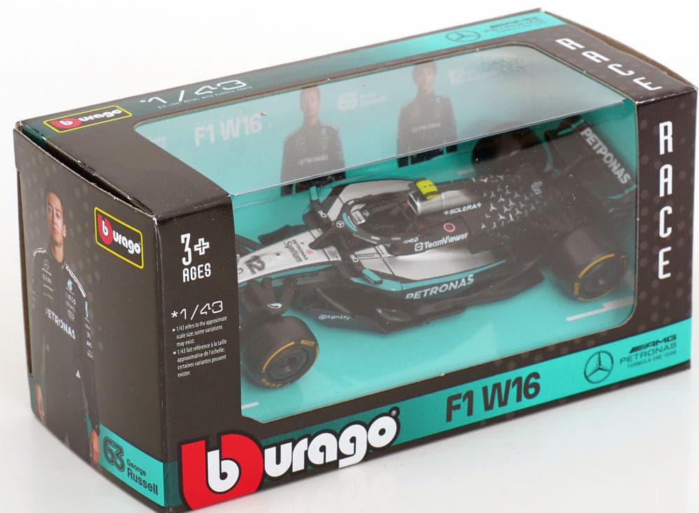 Macheta auto Mercedes AMG W16  N. 12  K. Antoneli  (2025) 1:43 Bburago - 3