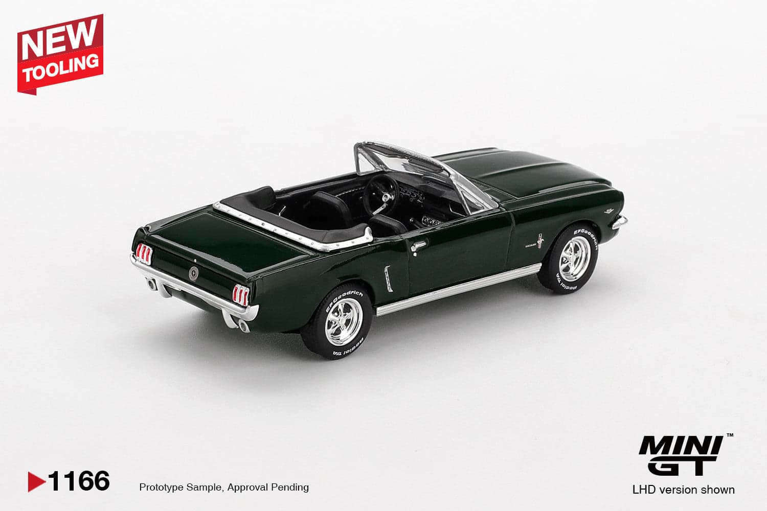 Macheta auto Ford Mustang Convertible 1964 Highland Green (LHD) 1:64 MIniGT - 2