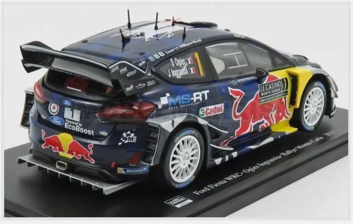 Macheta auto Ford England Fiesta WRC Team M-Sport Nr. 1 Winner Rally Monte Carlo Champion 2017 S. Ogier 1:24 Hachette - 2