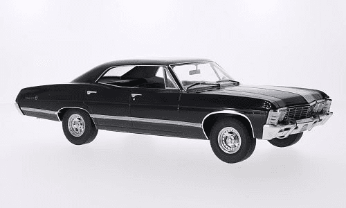 Macheta auto Chevrolet Impala, negru, 1967 1:18 MCG